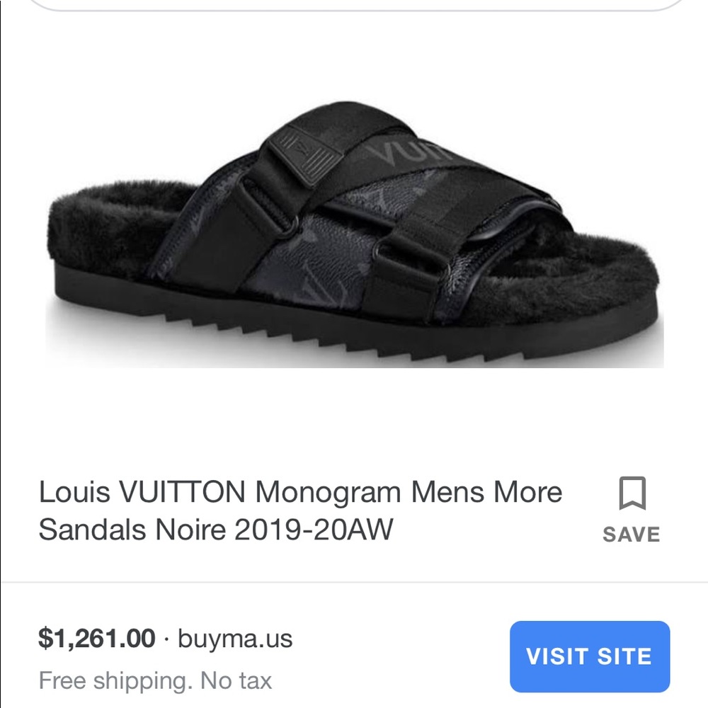 mongram mens sandals Louis Vuitton